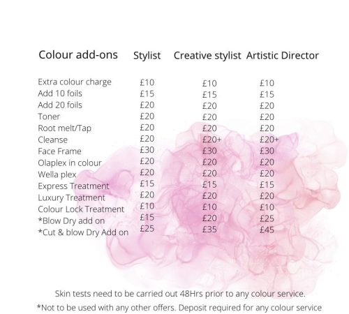 price list 6